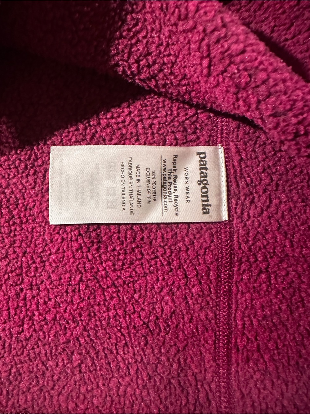 Patagonia Women's Fleece Pullover Quarter Zip Purple Size XS Outdoors - Picture 5 of 7